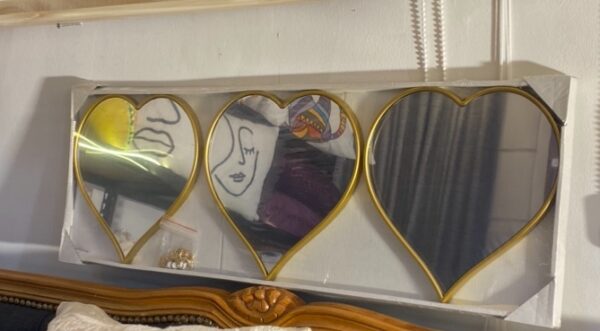 SET ESPEJOS CORAZÓN